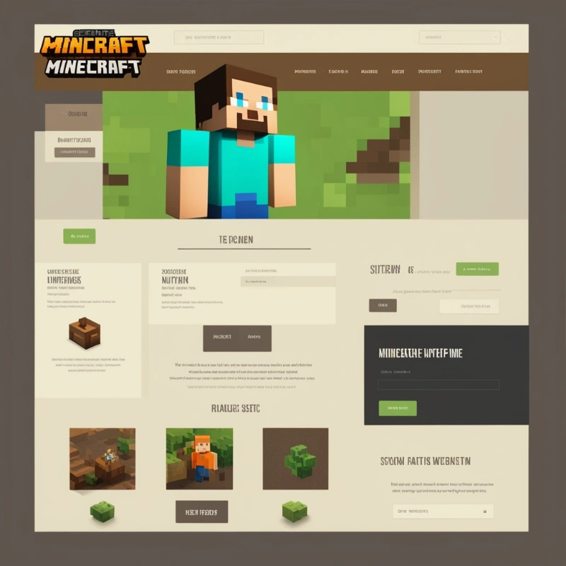 Get your free Minecraft website template
