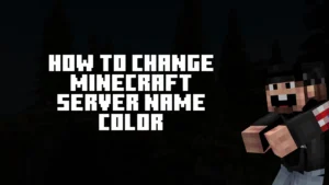 How to Change Minecraft Server Name Color