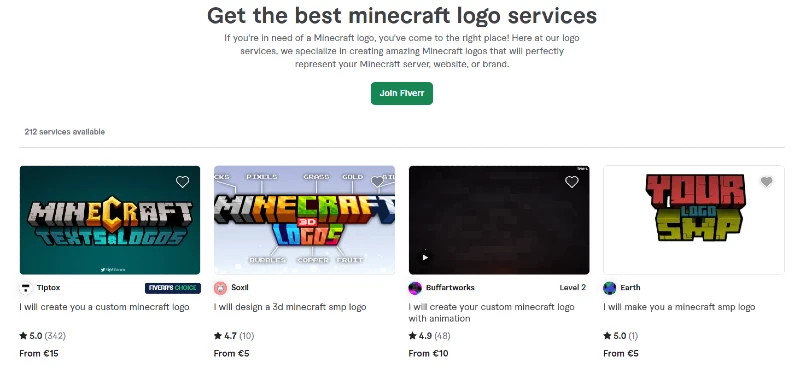 Buy Minecraft Server Logo from Fiverr