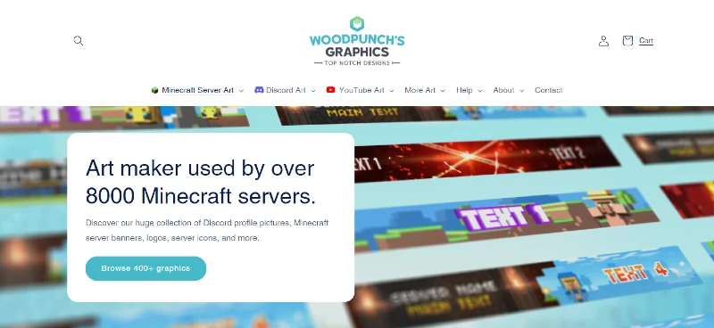 WoodPunchs Graphics Best Minecraft Server Logo