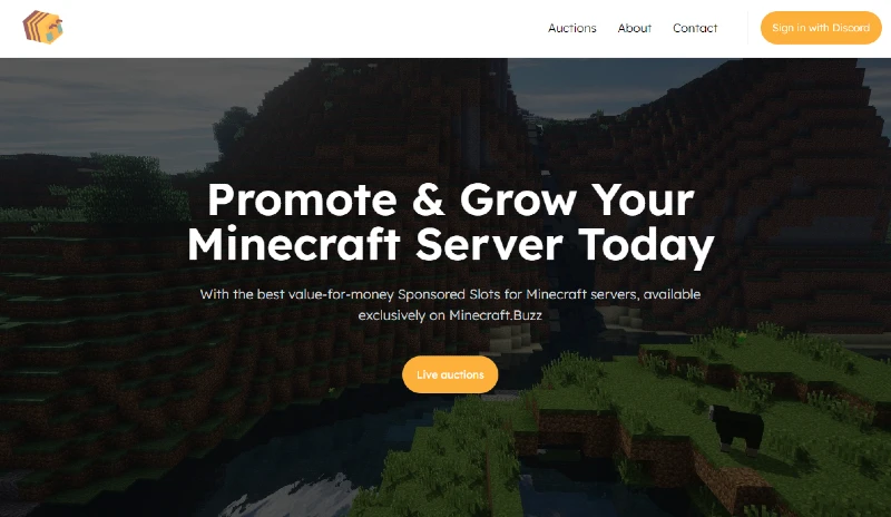 MinecraftBuzz Minecraft sites that sell advertisements