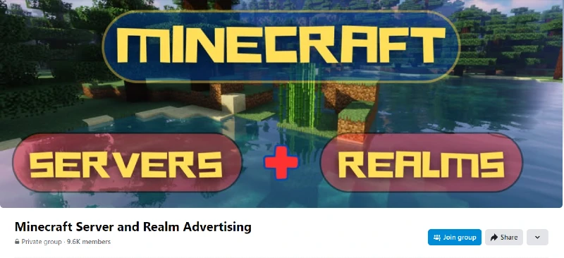 Minecraft Server and Realm Advertising