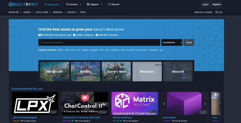 BuiltByBit Sell your Minecraft Server